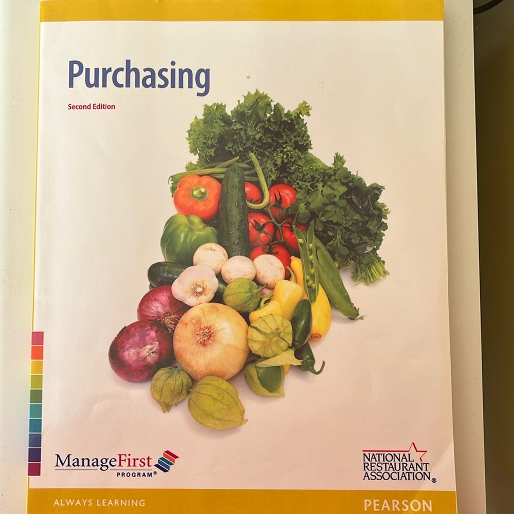ManageFirst National Restaurant Association Purchasing 2nd ed by Pearson